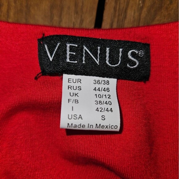Venus Women’s S Red Sleeveless Bodycon Dress – Sexy Cocktail / Night-Out - Picture 8 of 8